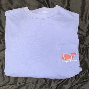 Football edition long sleeve vineyard vines shirt